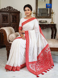 Georgette Chikankari Saree - Half Circular Designer Pallu