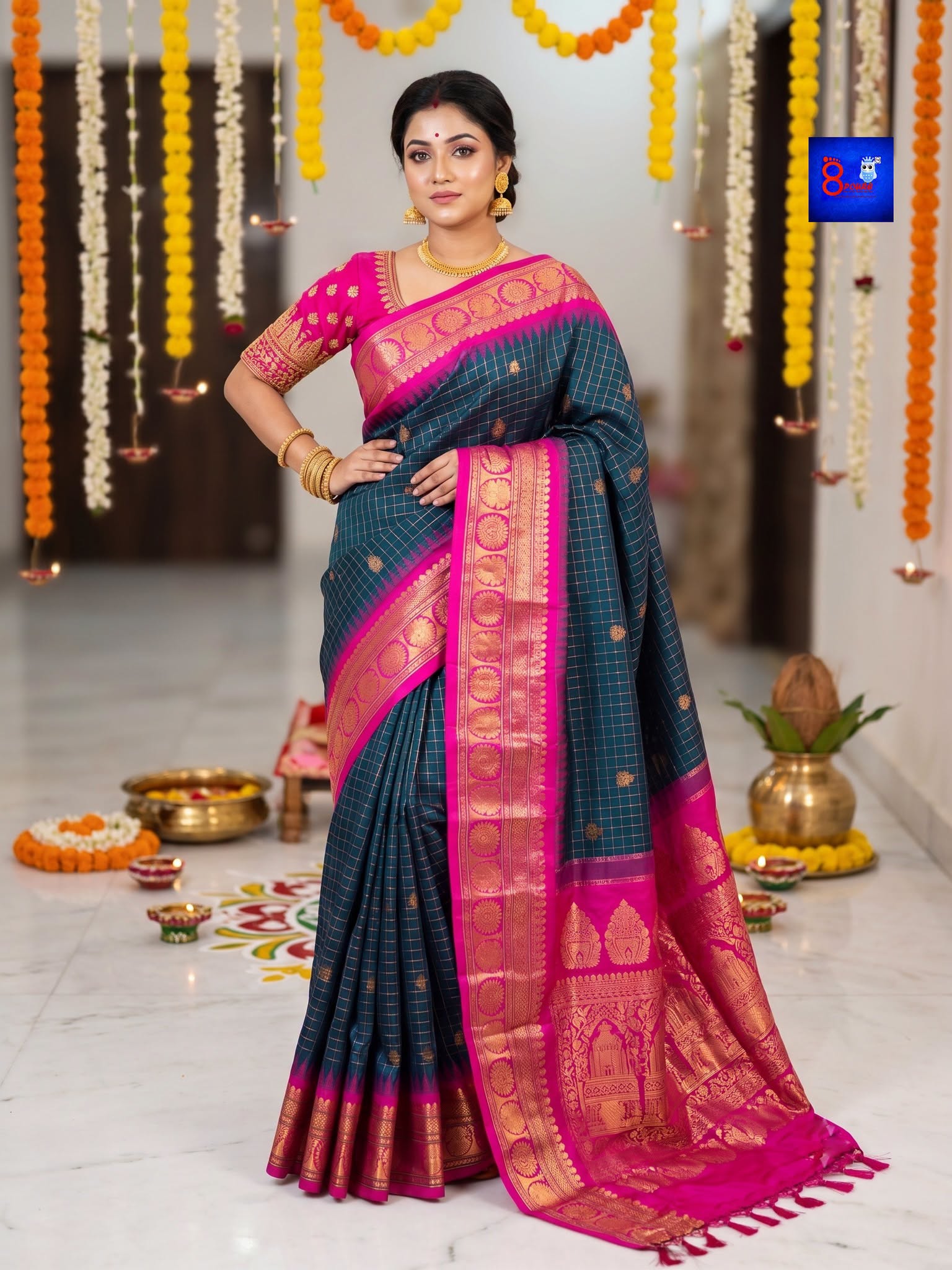 Pure Silk Gadwal Sarees