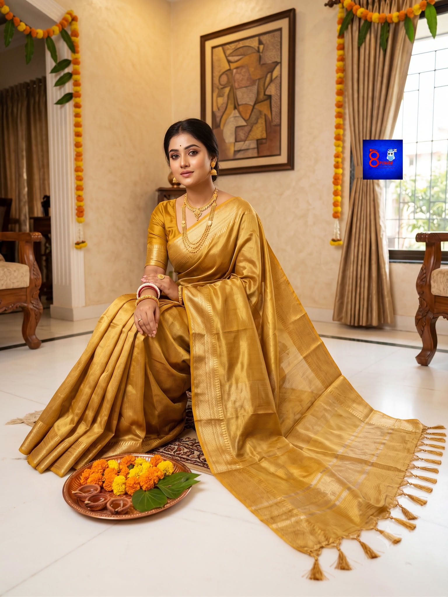 Premium Organza Tissue Woven Saree