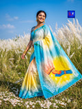 Pure Cotton Hand Painted Saree