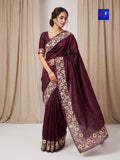 Pure Chiffon Tissue Exclusive Embroidery Saree