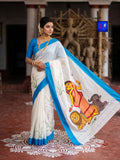 8Poure Durga Canvas Saree
