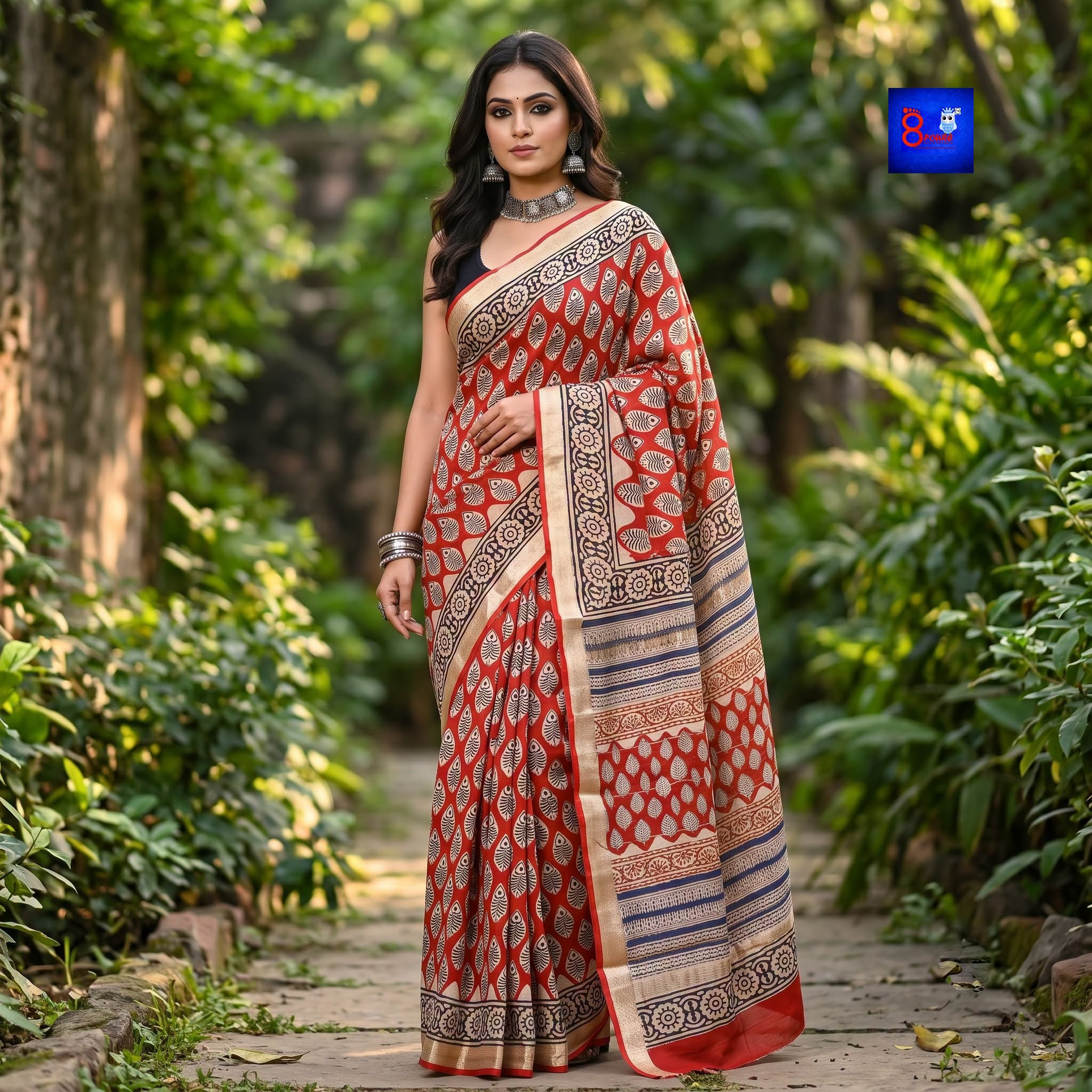 Authentic Maheshwari Silk Saree