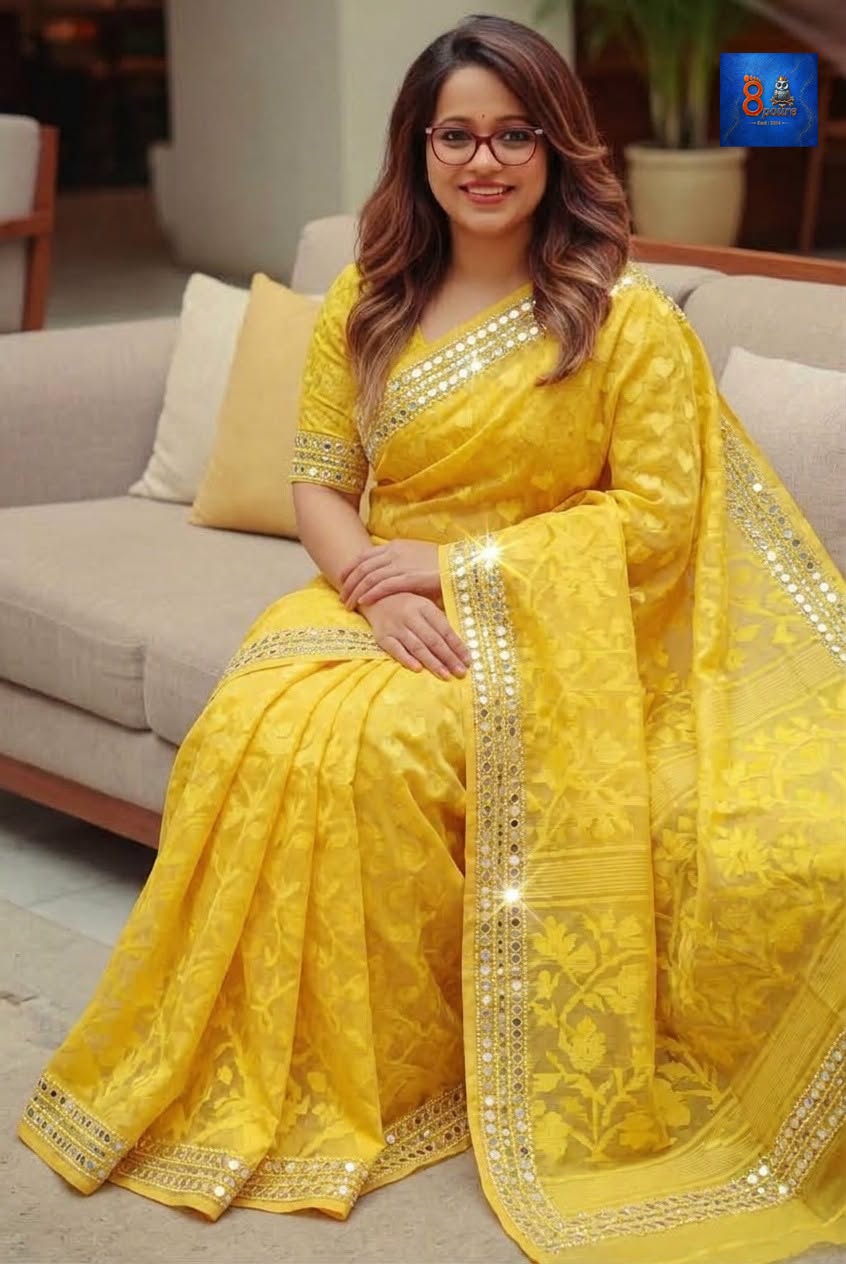 Arshi-Dani Saree - Yellow