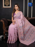 Fulia Tussare Lambani Embroidered Saree - Light Onion Pink