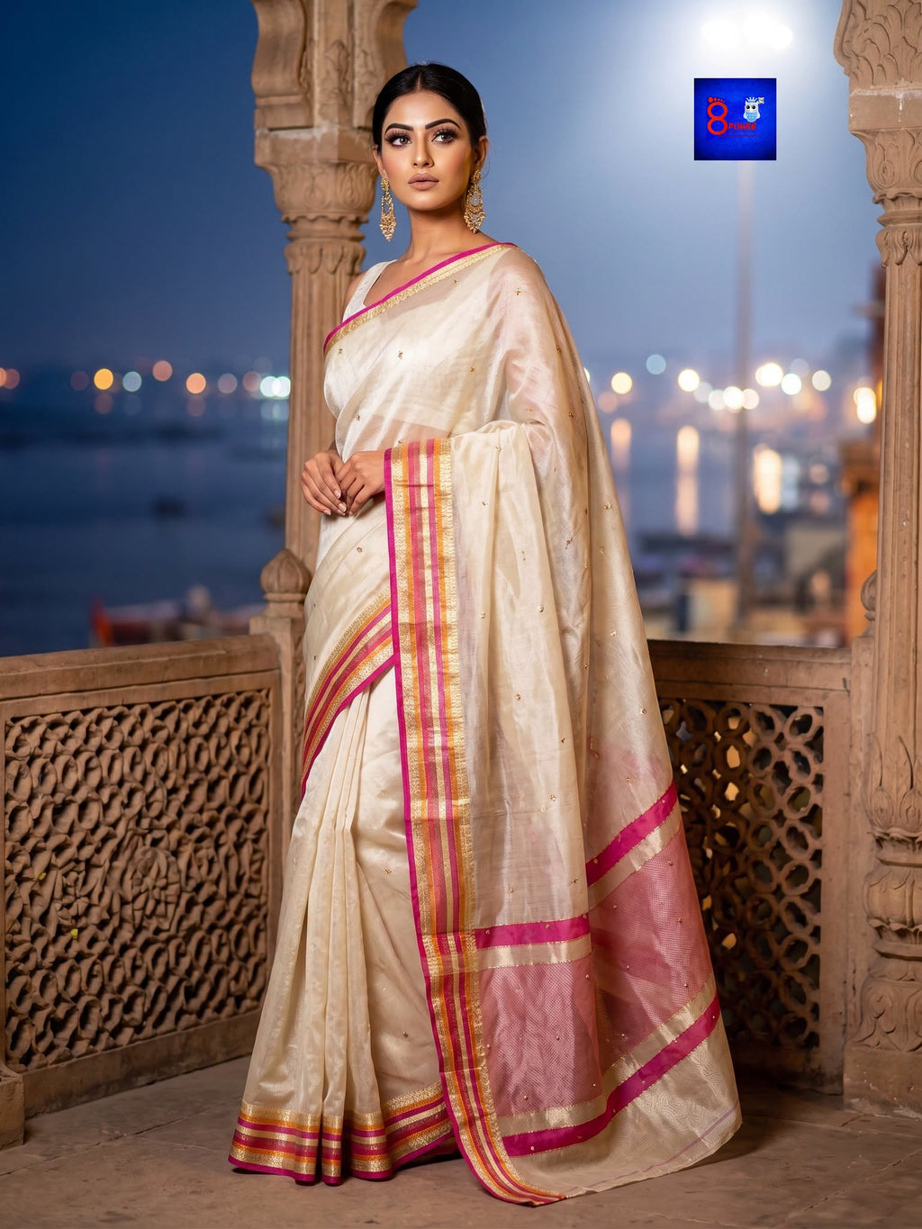 Pure Tissue Zardousi Saree