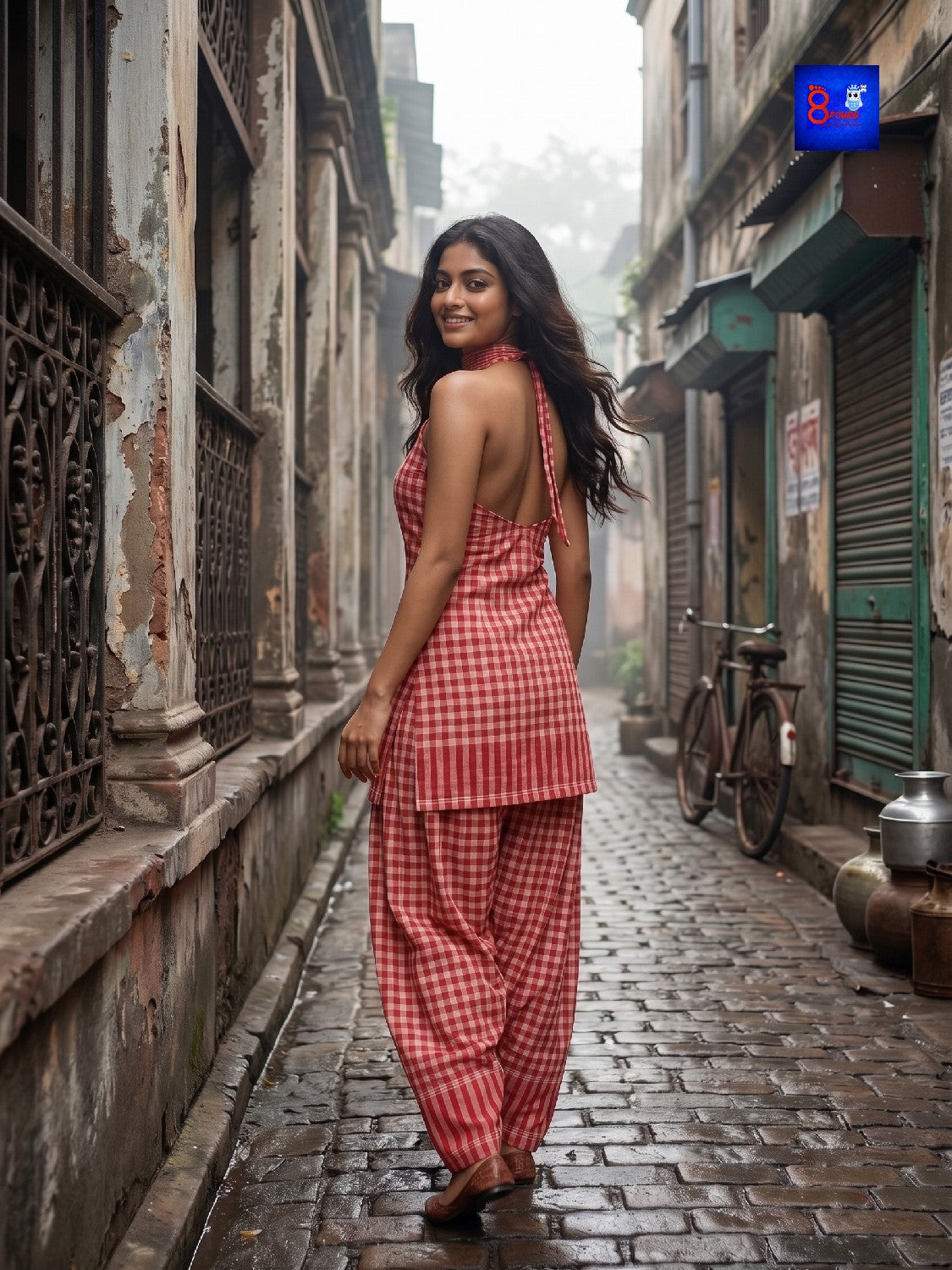 Gamcha Kurti and pant