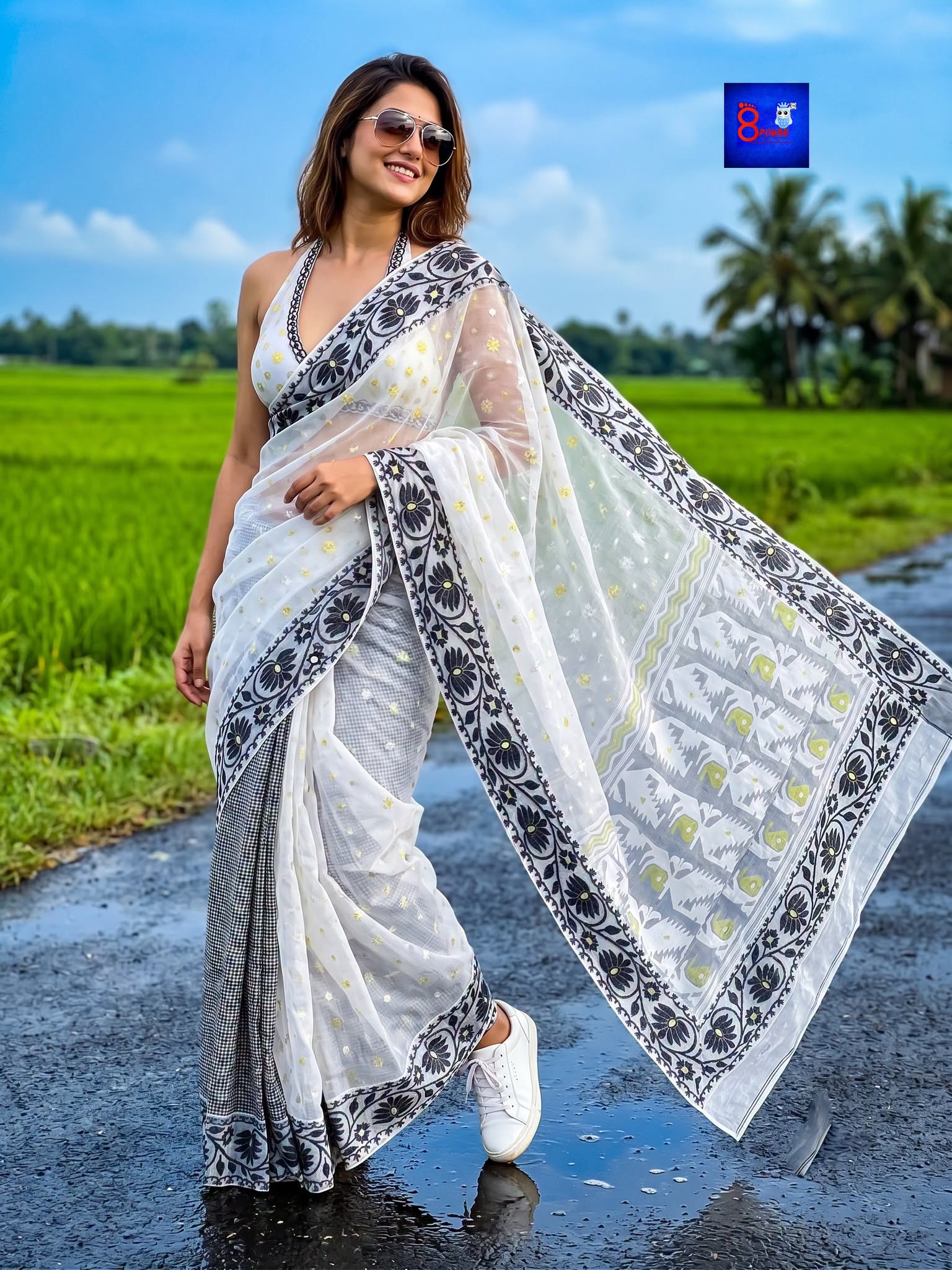 Designer Cotton Jamdani Saree