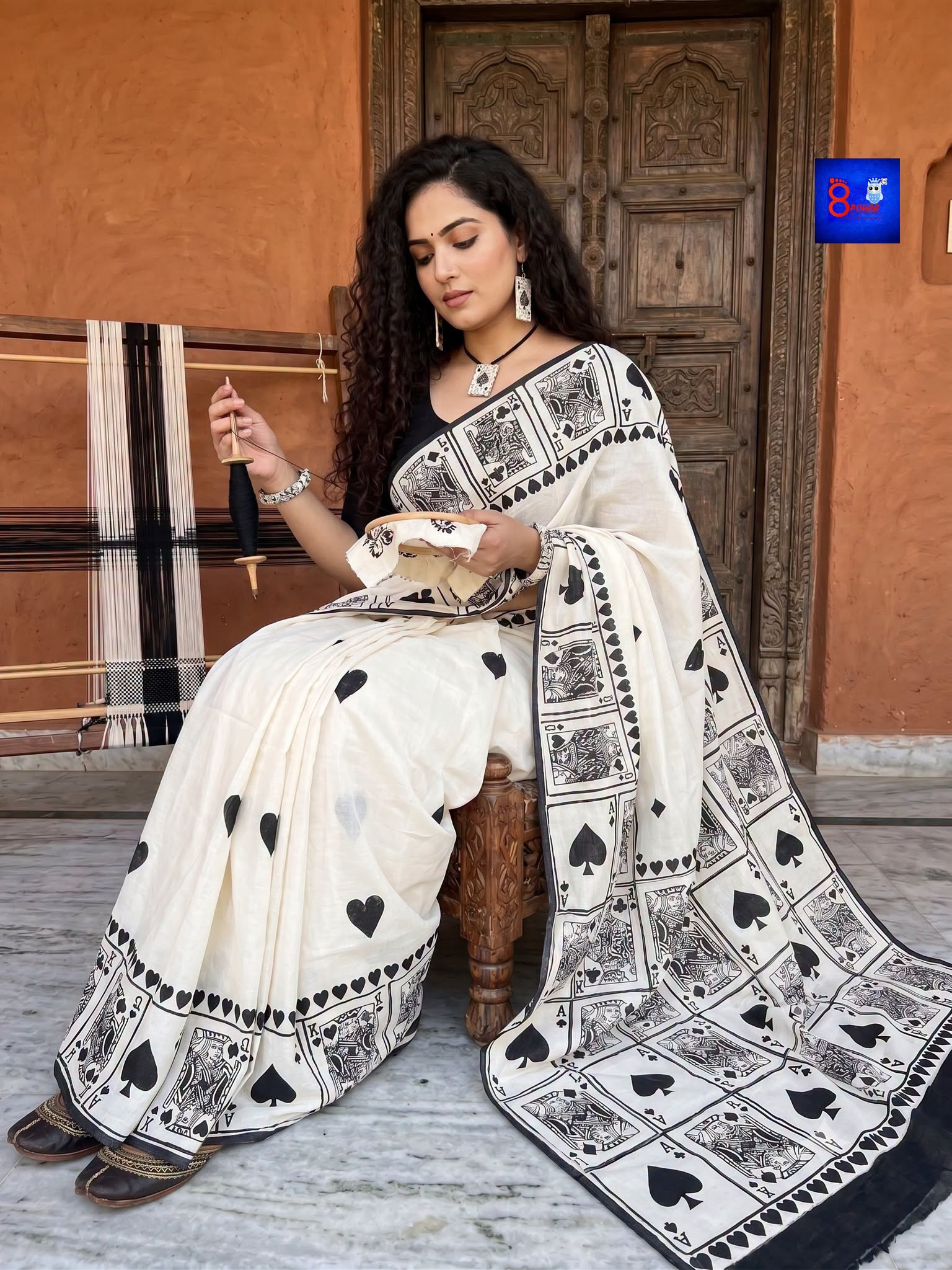 Pure Cotton Block Magic Saree