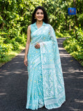 Soft Jamdani Saree - Sky