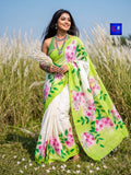 Pure Cotton Hand-Painted Saree