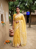 Pure Cotton Jamdani Saree with Blouse Piece
