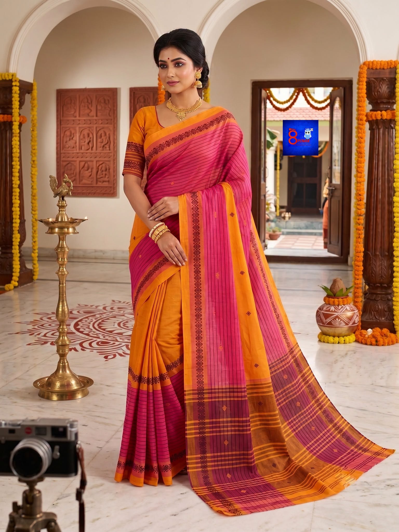 Handweaved Pure Khadi Saree