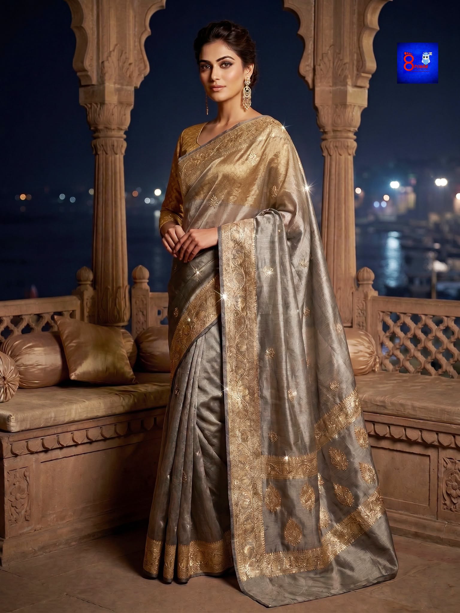 Pure Tissue Zardousi Saree