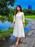 Jamdani A-Line Dress