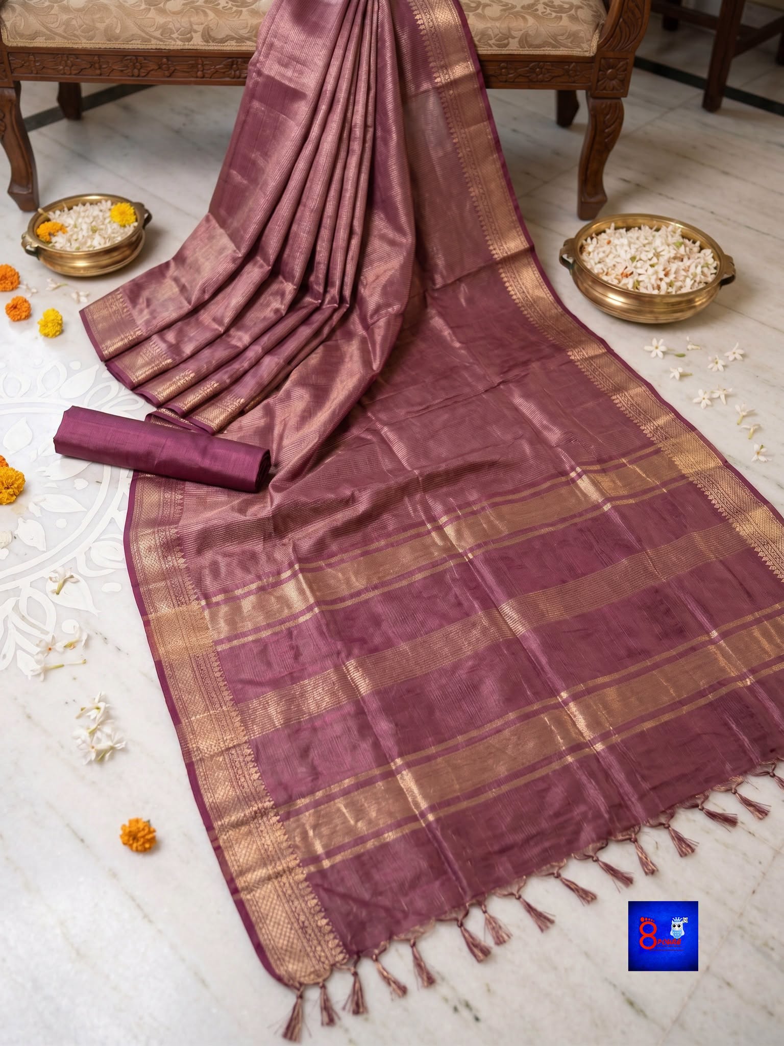 Premium Organza Tissue Woven Saree