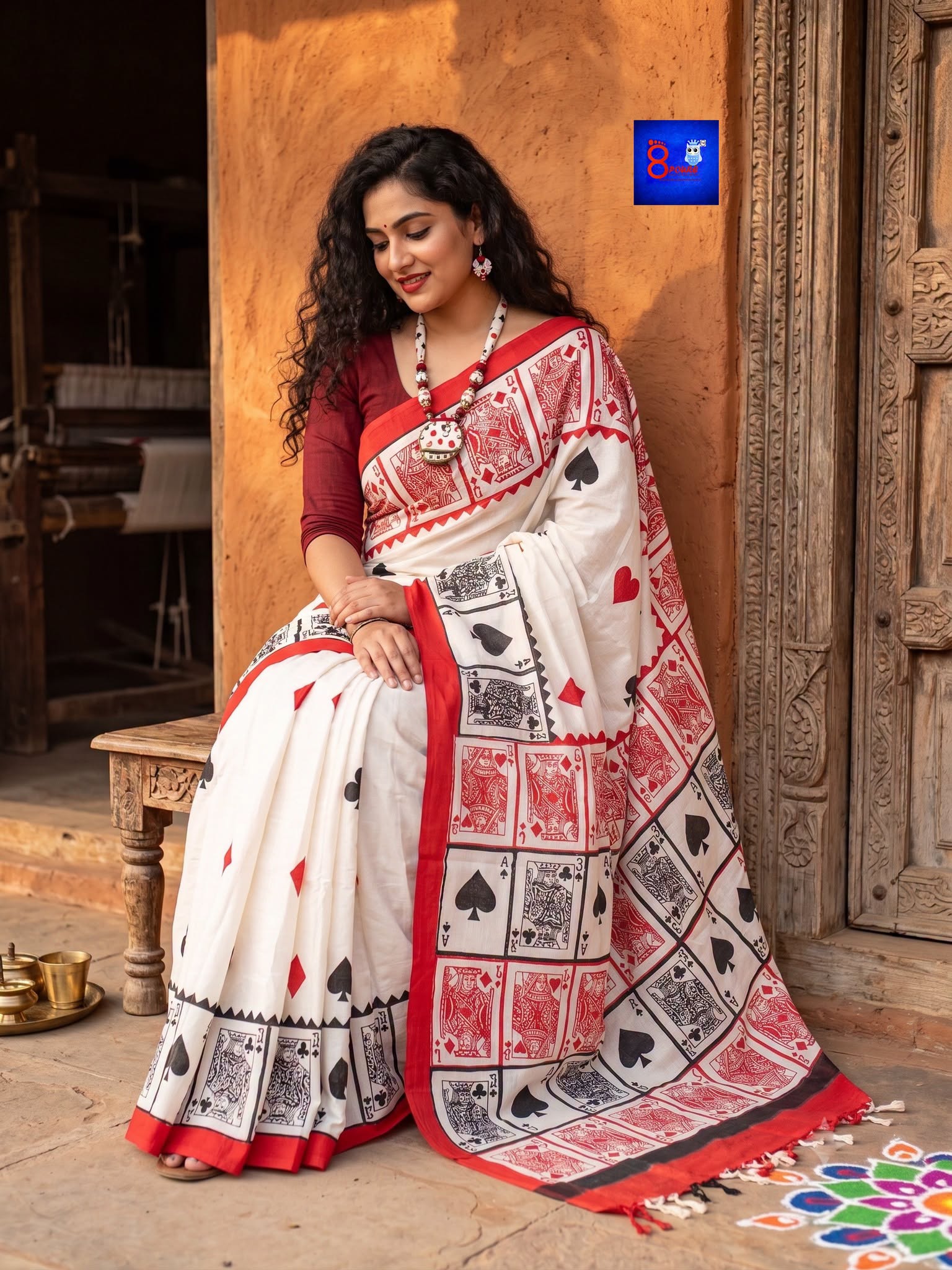 Pure Cotton Block Magic Saree