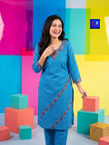 Pure Cotton Kantha Stitch Palazzo Set