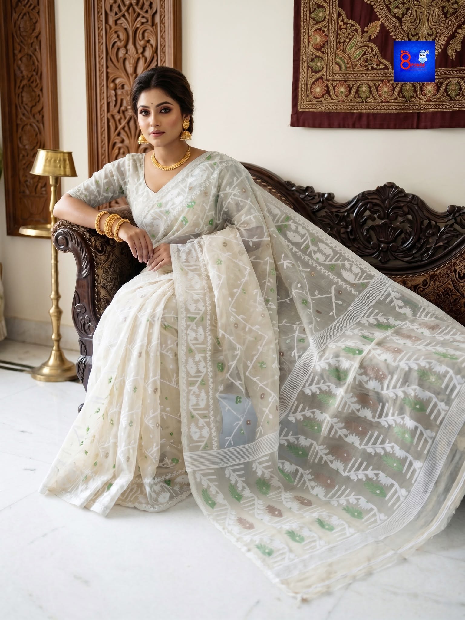 Authentic Handloom Jamdani Saree