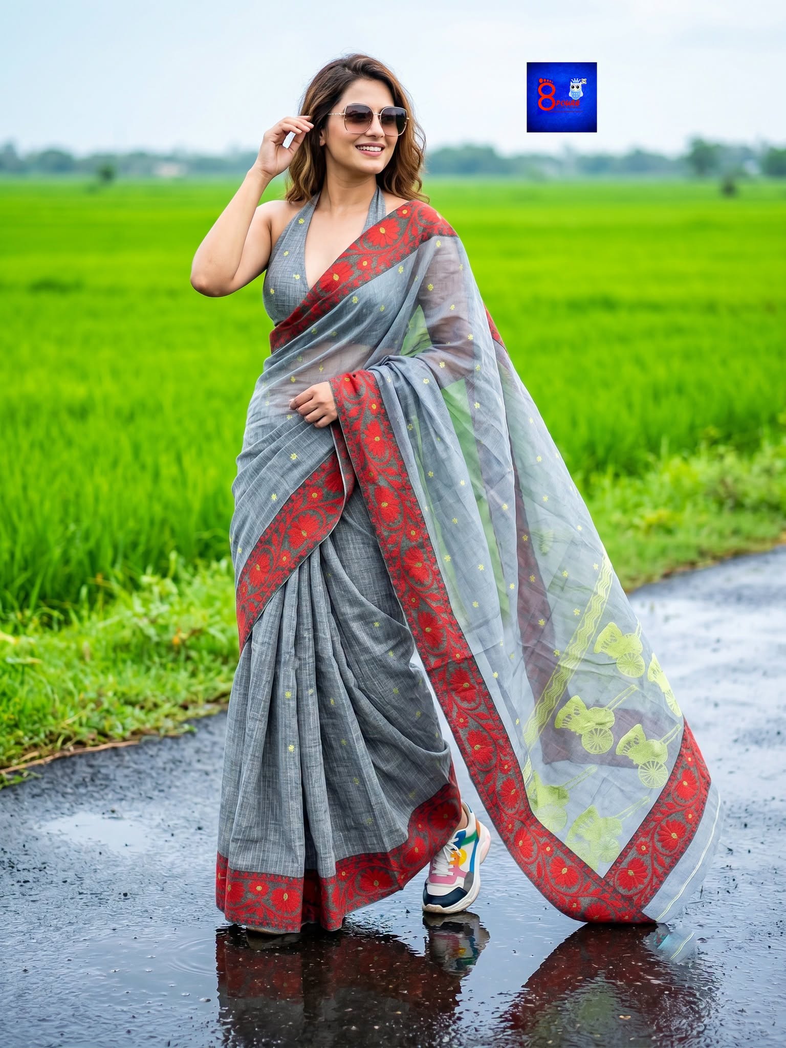 Designer Cotton Jamdani Saree