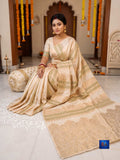 Georgette Banarasi Saree - Off-White