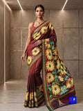 Blended Bangalore Silk Kantha Saree