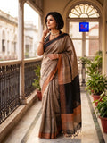Handwoven Pure Ghicha Silk