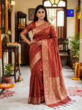 Pure Linen Banarasi Saree