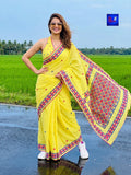 Pure Cotton Hand Kutch Embroidery Saree