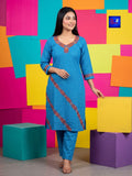Pure Cotton Kantha Stitch Palazzo Set