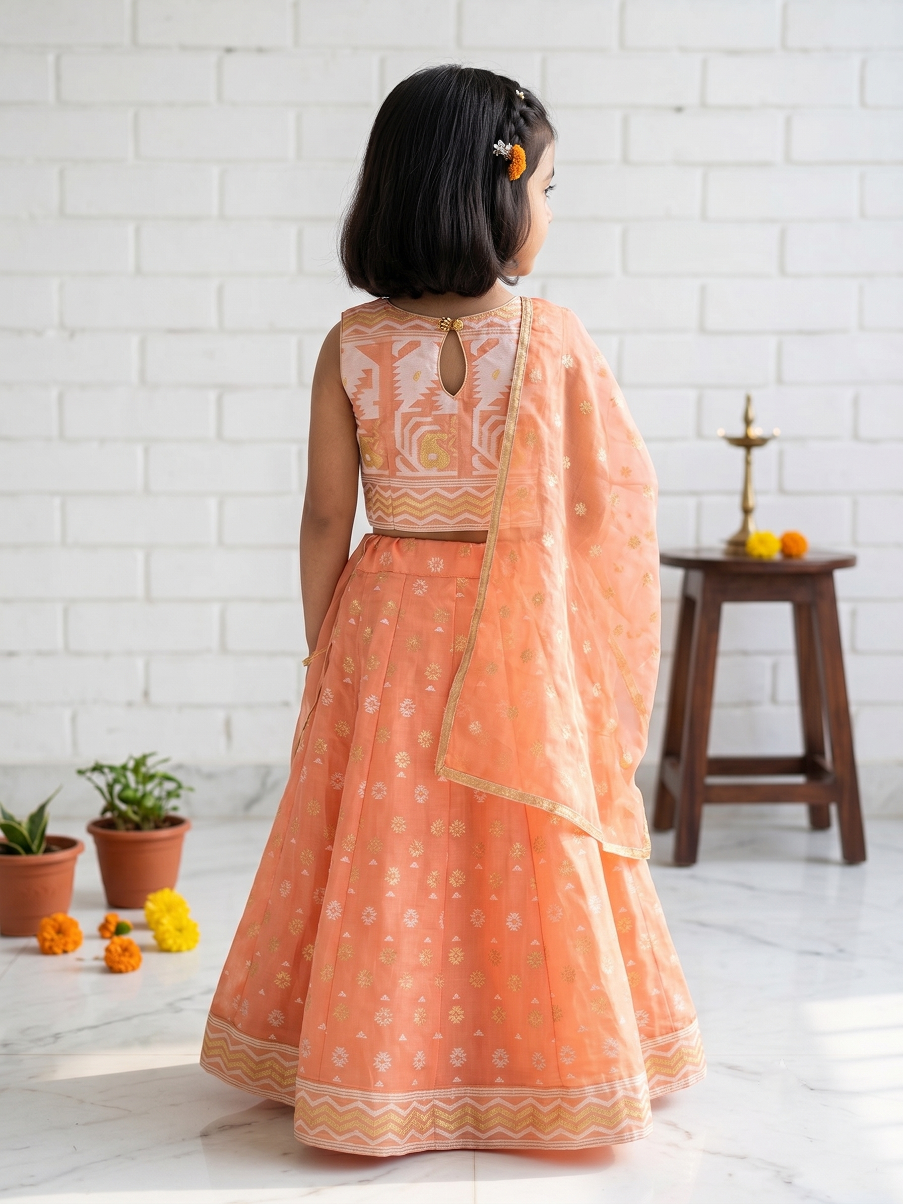 Kids Lahenga Set( Three Pc)