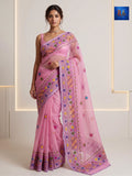 Resham Kota Lambani Saree (Light Pink)
