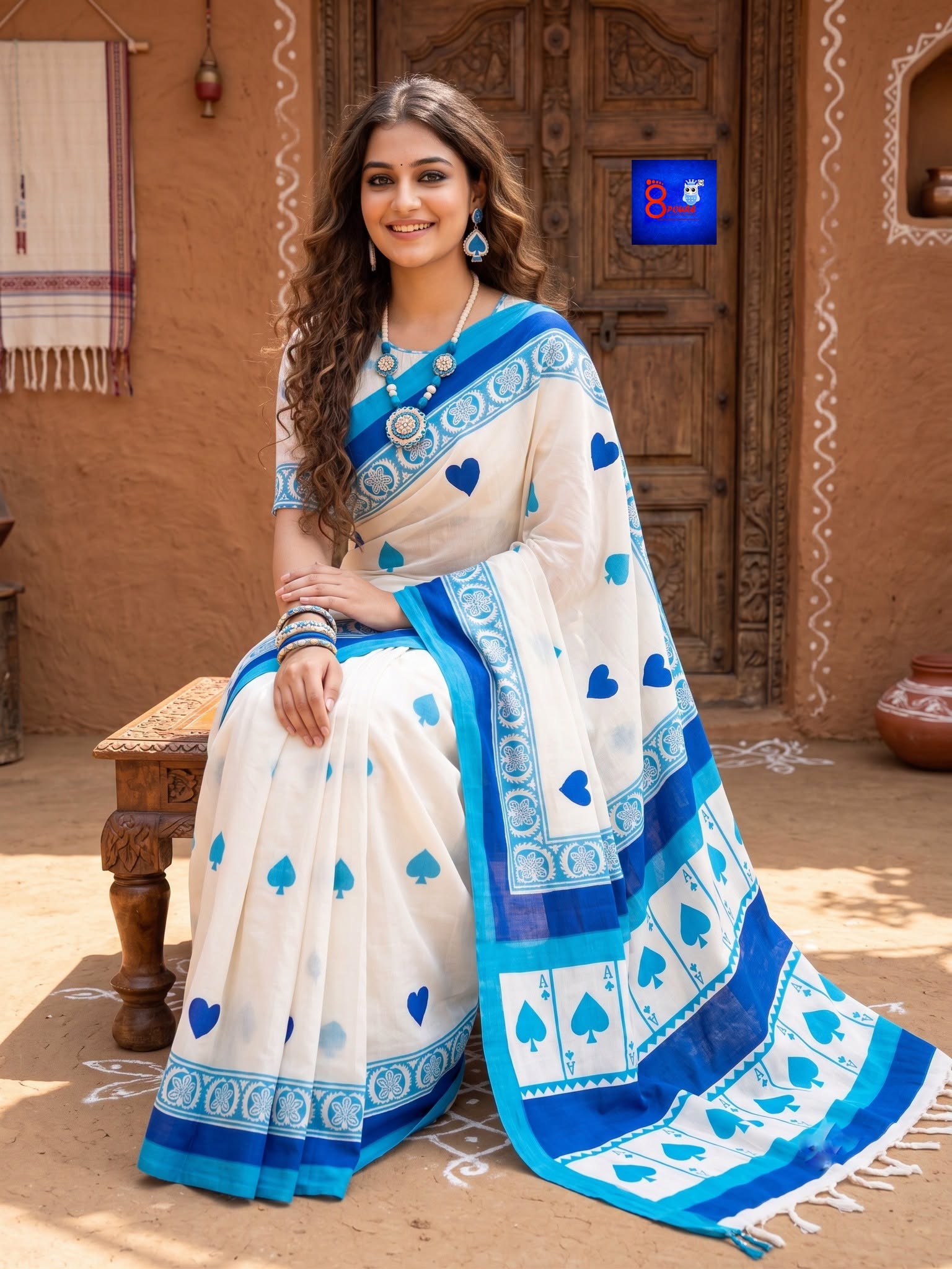 Pure Cotton Block Magic Saree