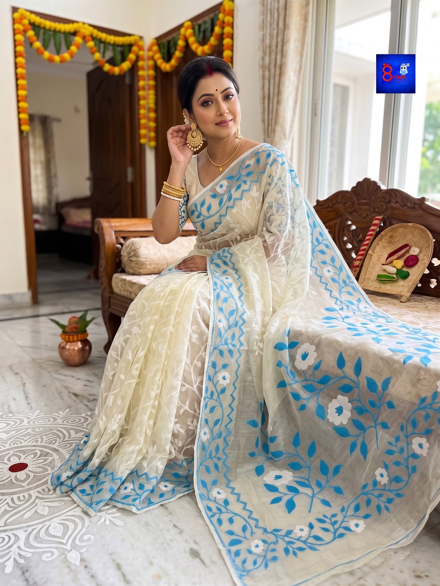 Authentic Handloom Jamdani Saree