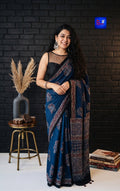 Authentic Modal Ajrakh Saree