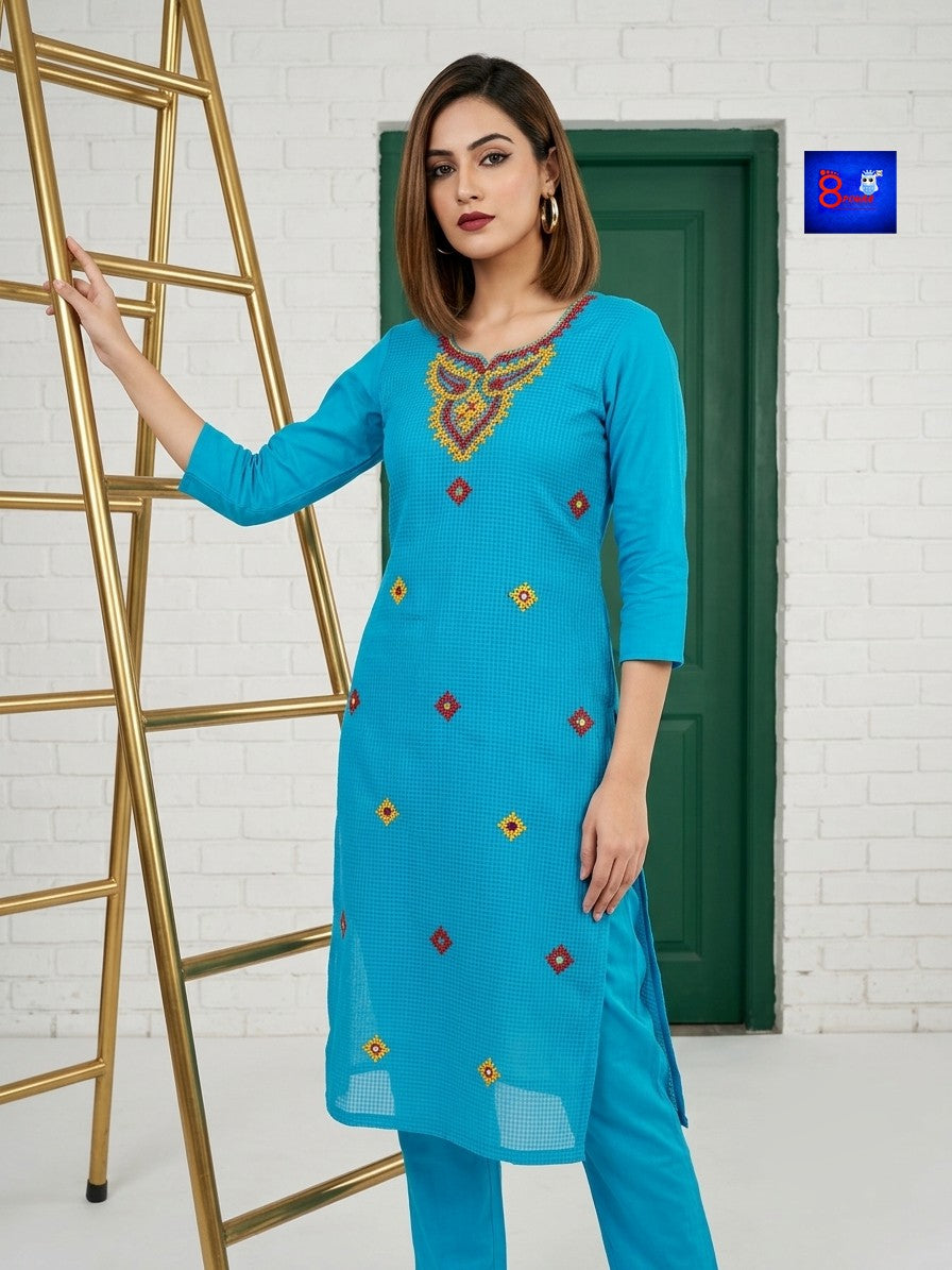 Cotton Kota Kurti Pant Set