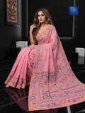 Fulia Tussare Lambani Embroidered Saree - Pink