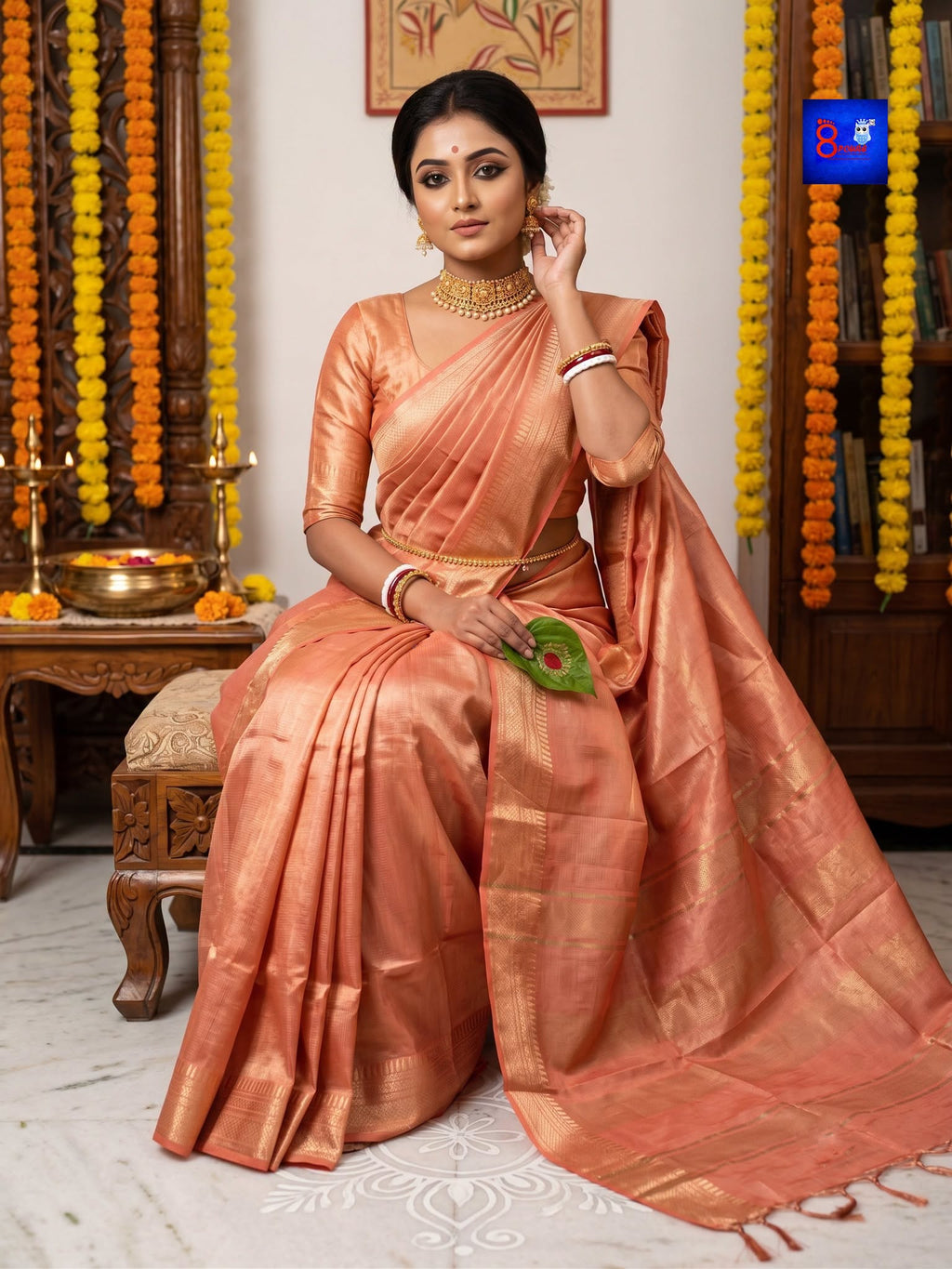 Premium Organza Tissue Woven Saree