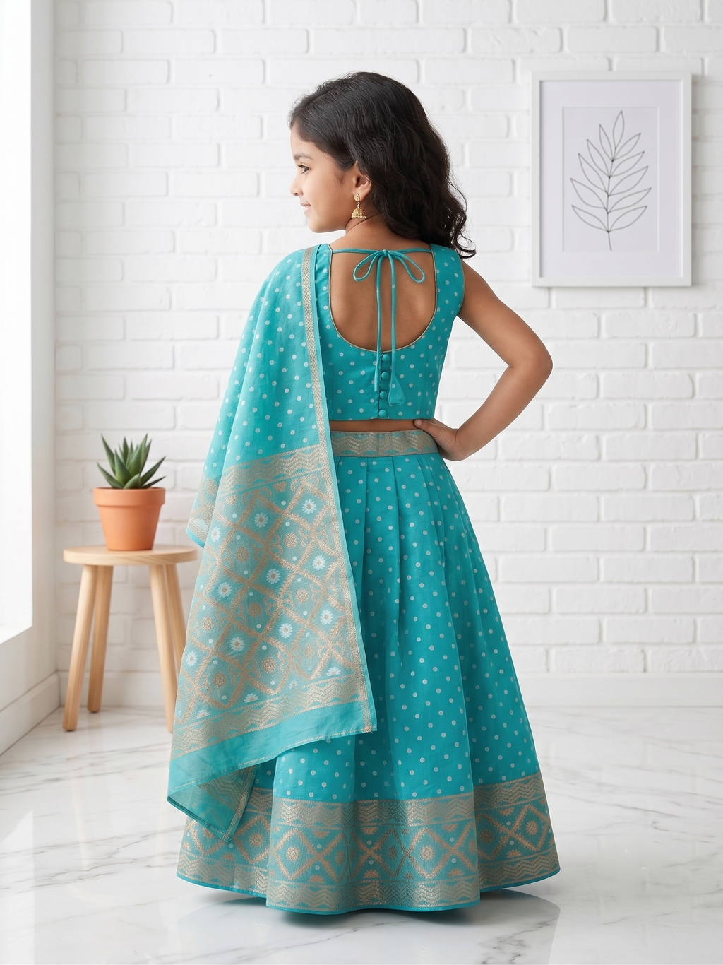 Kids Lahenga Set( Three Pc)