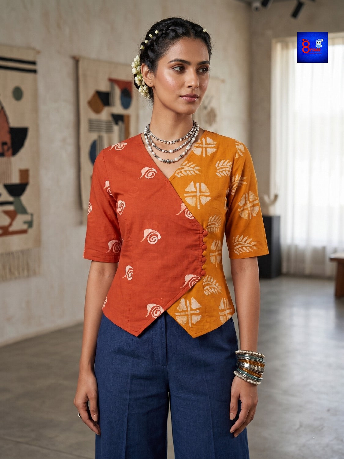 Batik Cotton Top
