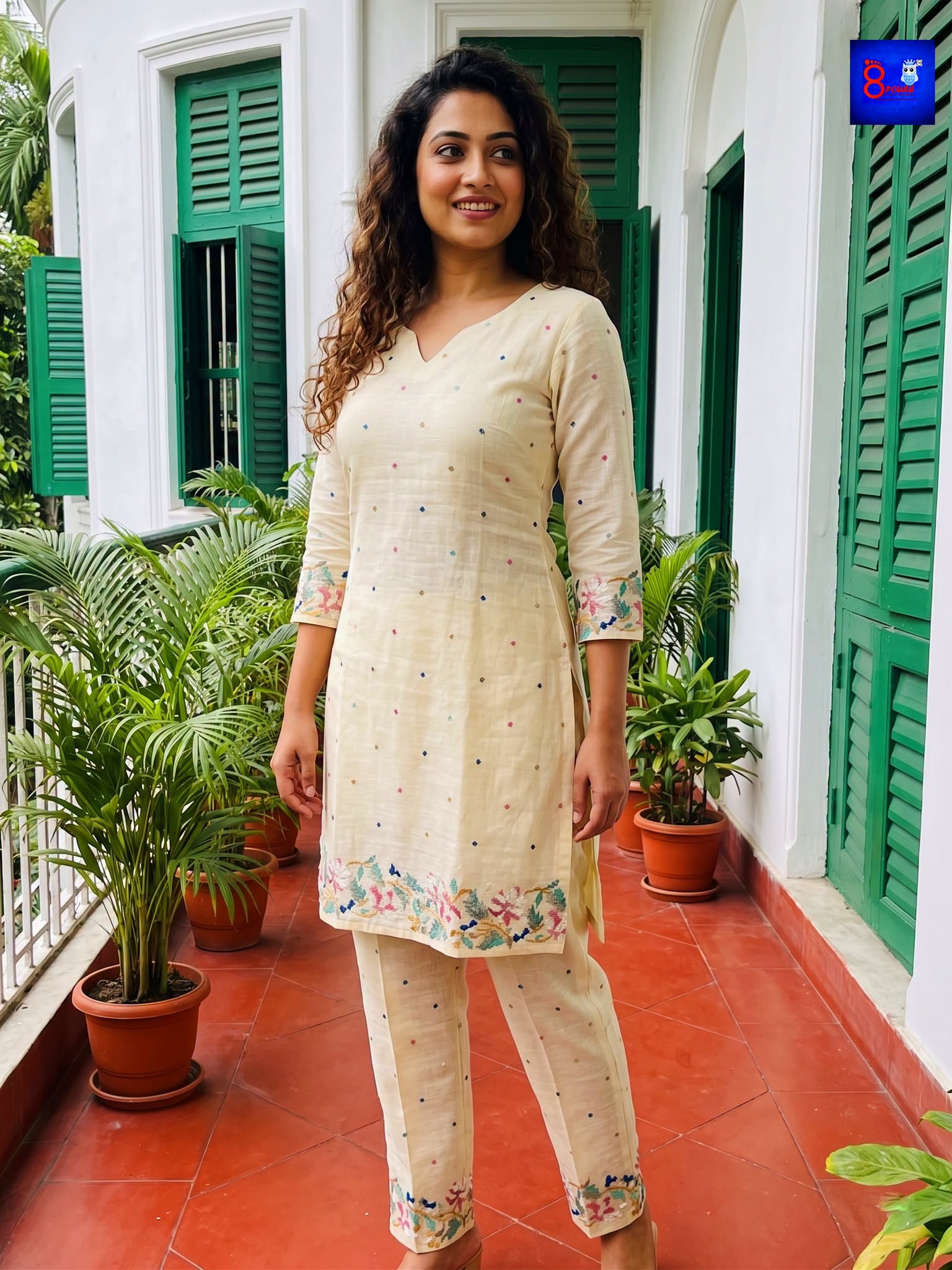Pure Linen Co-ord Set - Ivory Cream