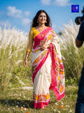 Pure Cotton Hand-Painted Saree