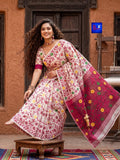 Pure Cotton Jamdani Saree with Blouse Piece