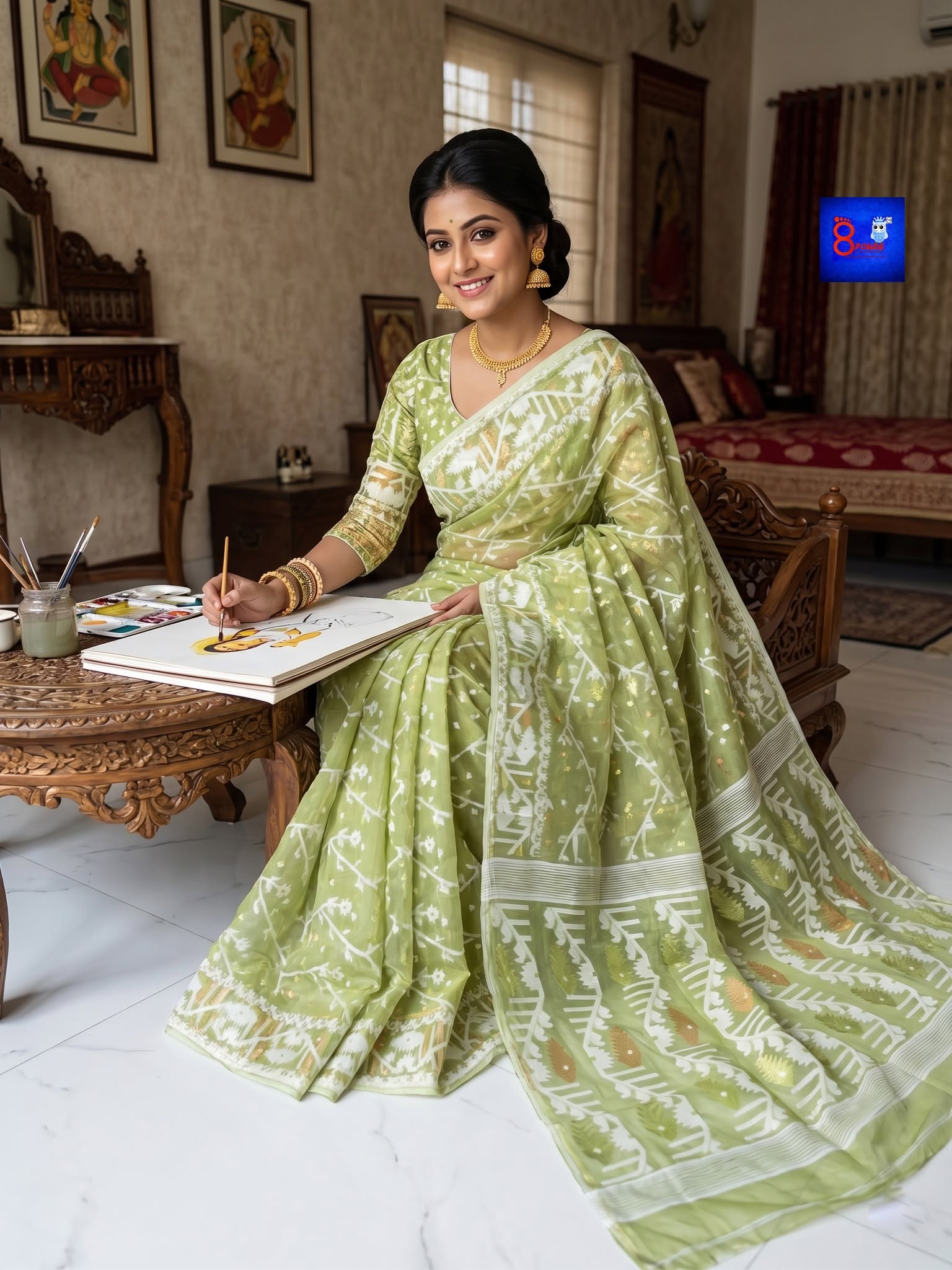 Authentic Handloom Jamdani Saree