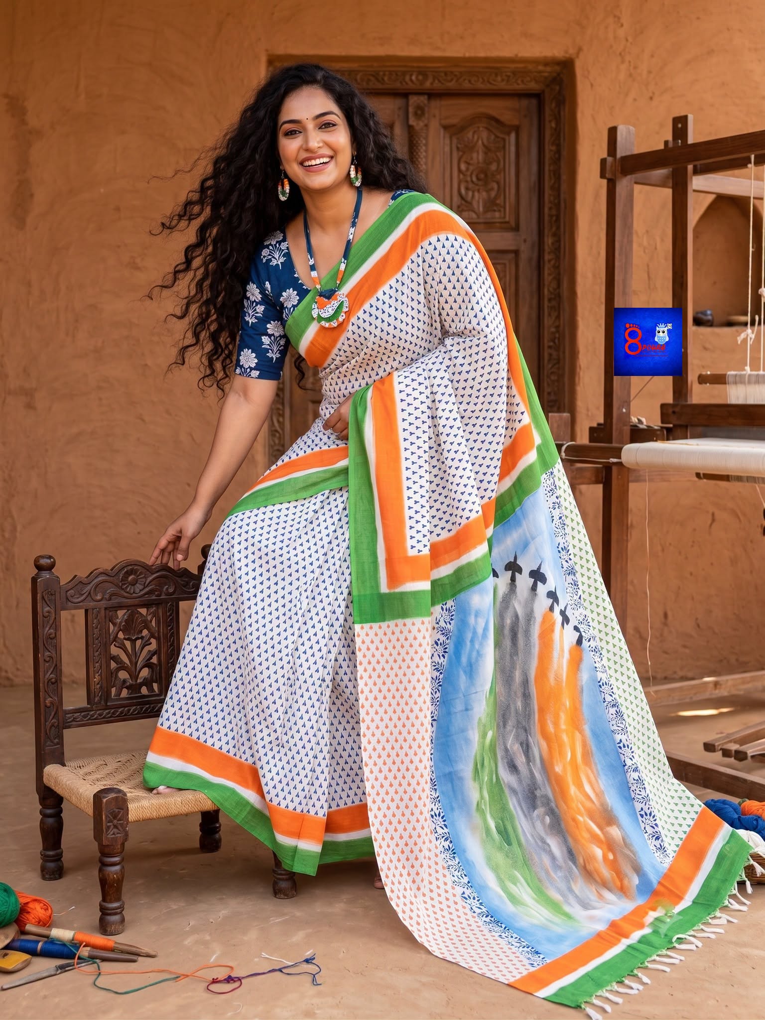 Independence Day Saree