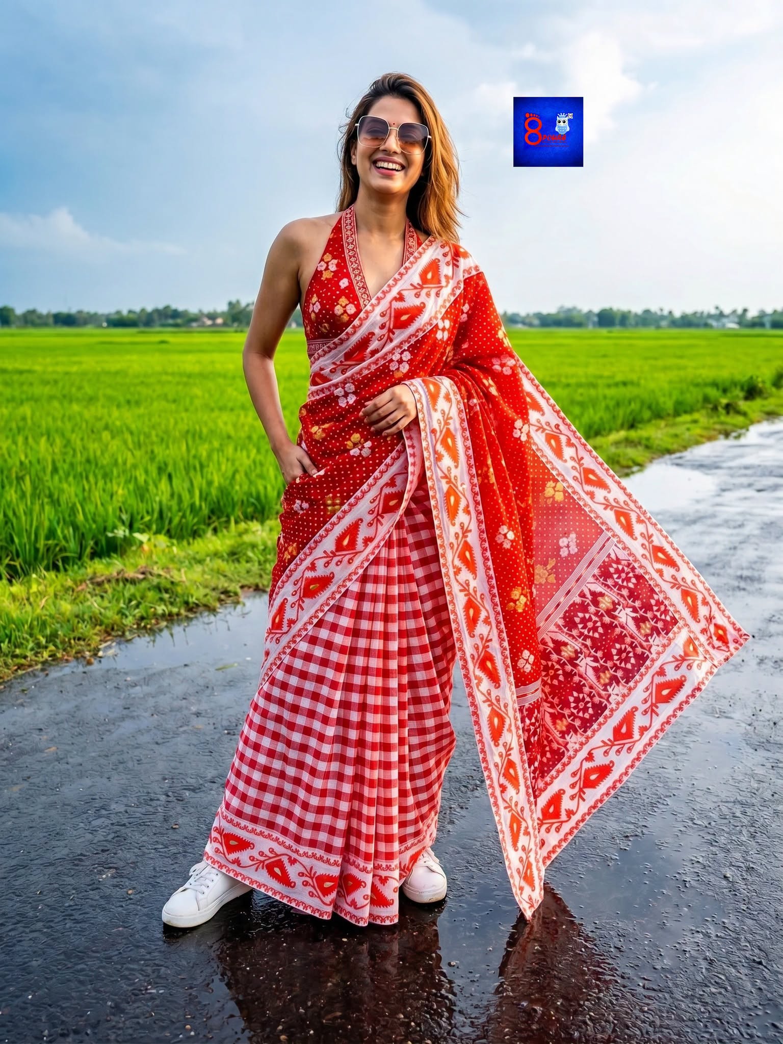 Designer Cotton Jamdani Saree