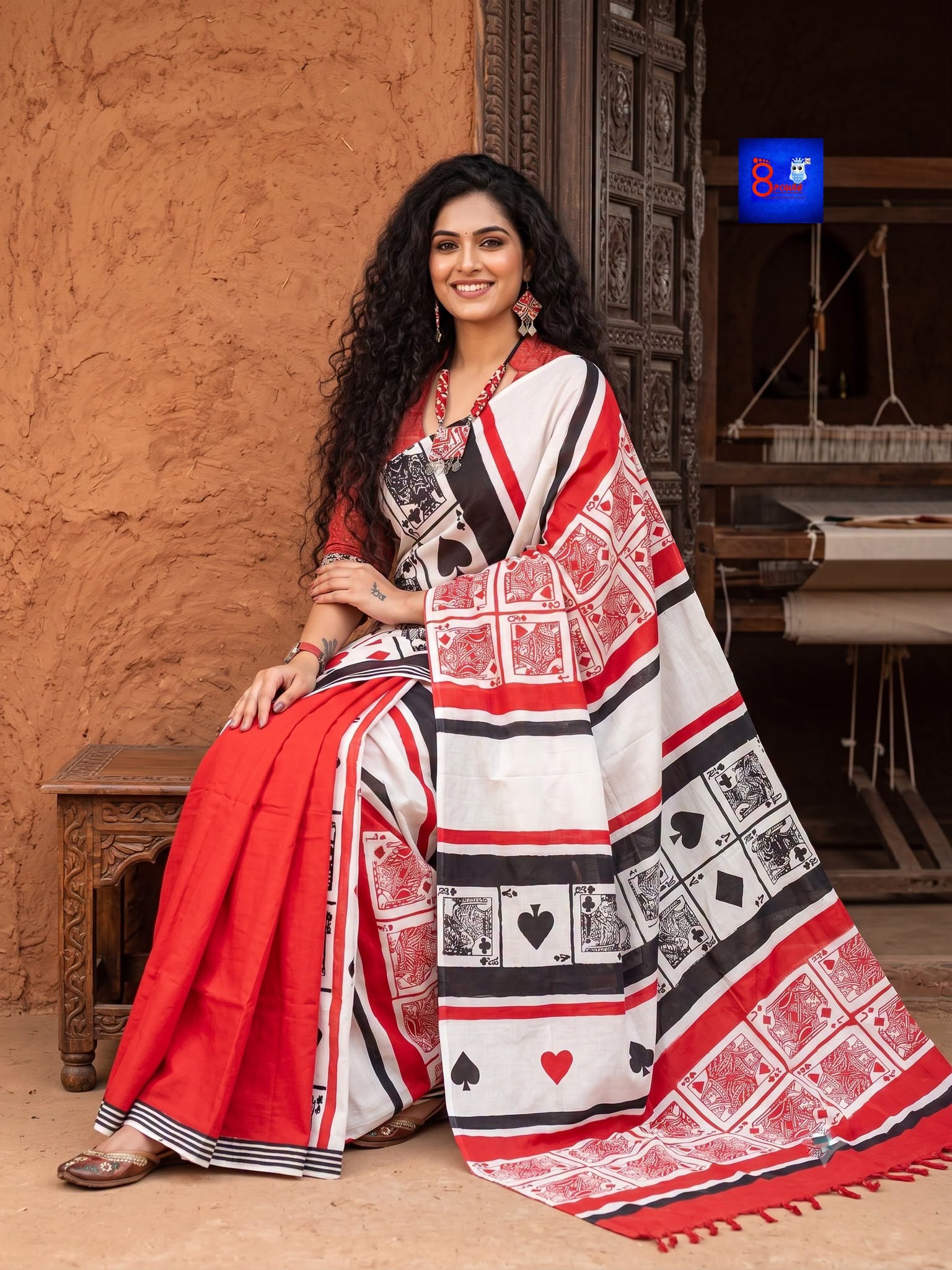Pure Cotton Block Magic Saree