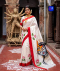 8Poure Durga Canvas Saree