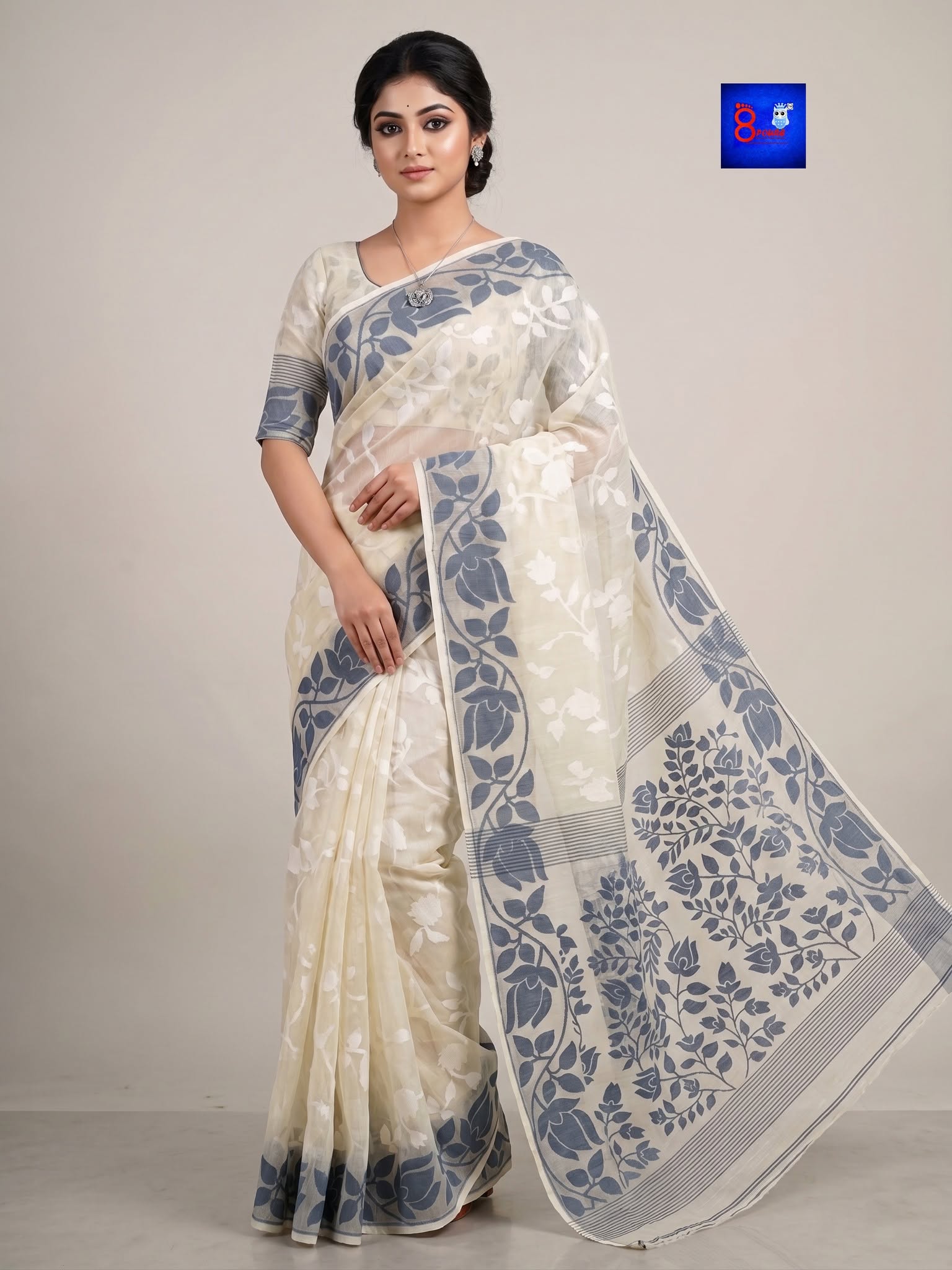 Authentic Handloom Jamdani Saree