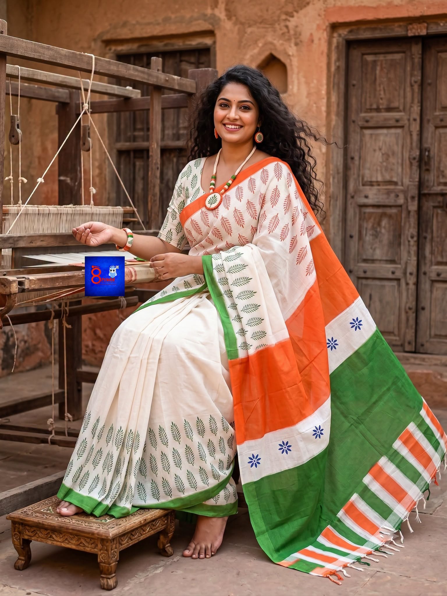 Independence Day Saree